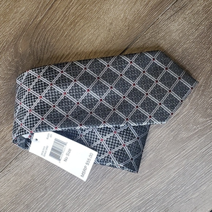 Perry Ellis Portfolio Black‎ Edale Grid Tie